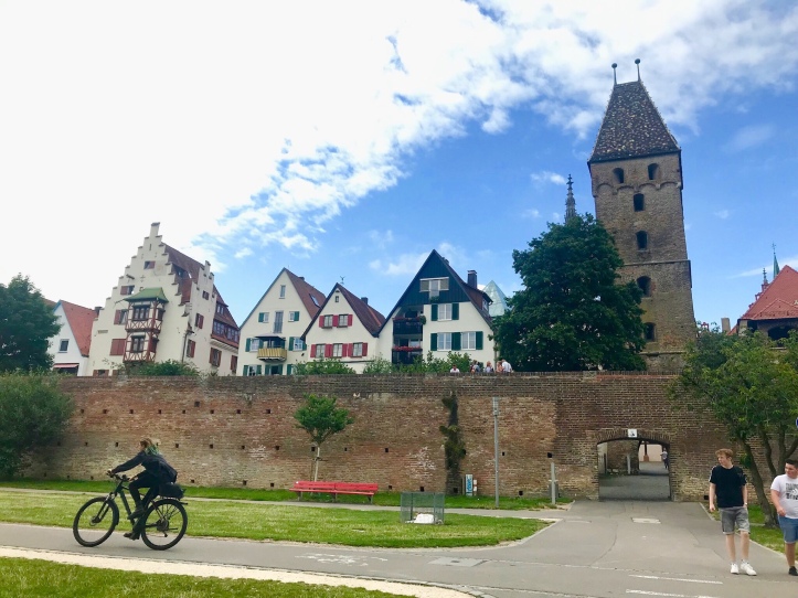 Le mura della città di Ulm in Germania 